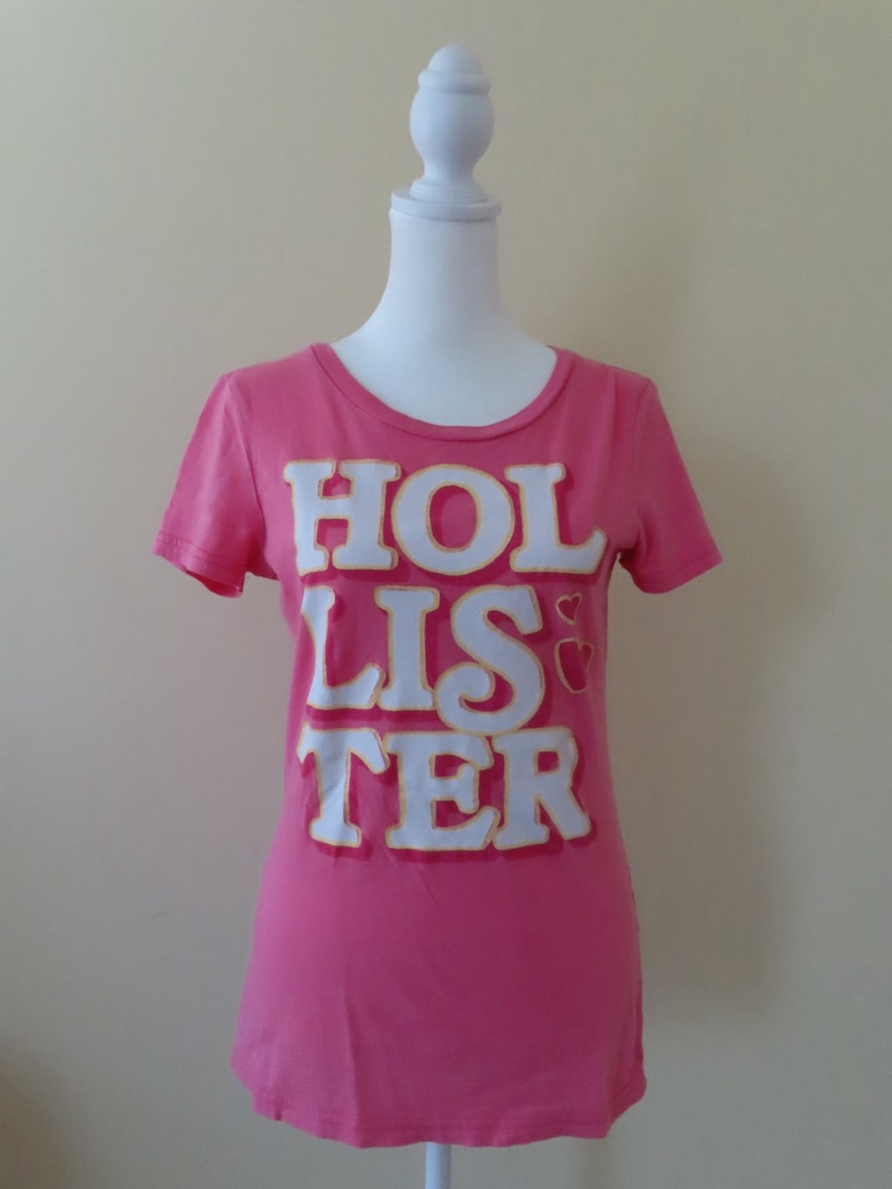 Hollister Y2K Pink Logo Tee